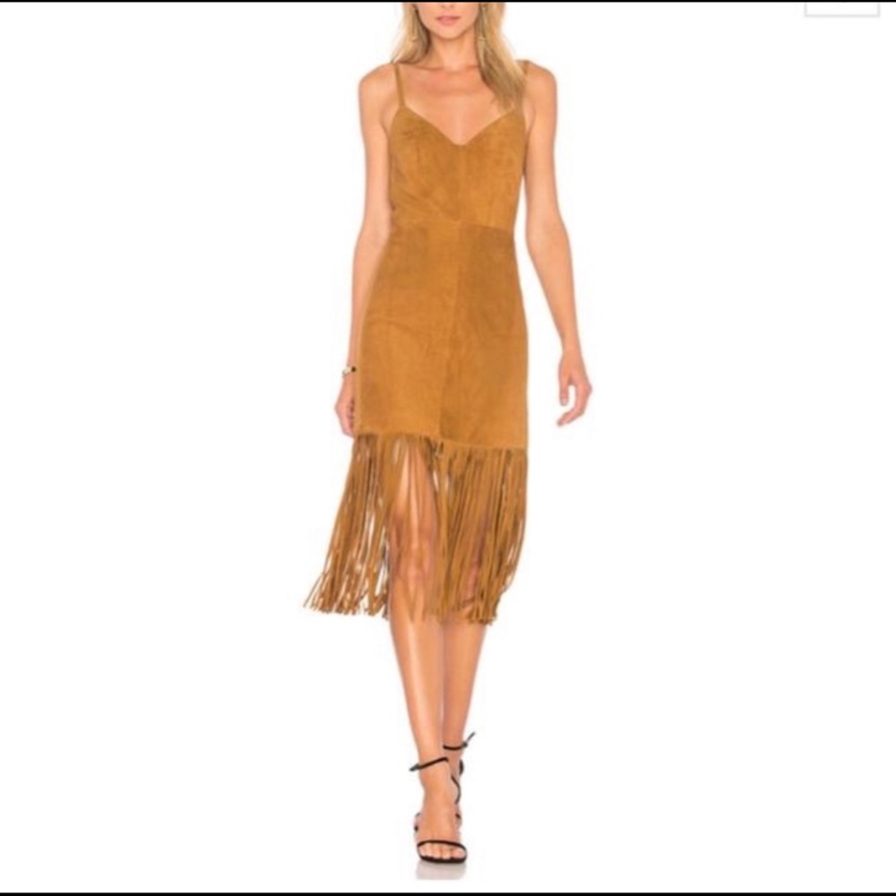 HOUSE OF HARLOW x REVOLVE | Suede Fringe Dress